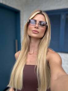 Top Retro Unisex Luxury Elegant Stylish Sunglasses - Màu xanh lam - Xem 2