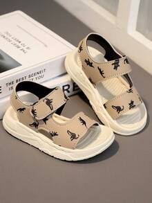 Infant Fashion Casual Rubber Soft Bottom Open Toe Cartoon Baby Sandals, Suitable For Spring And Summer
