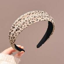 2条/1条复古豹纹宽发箍，百搭显脸型美发饰品 - 彩色 - 查看 10