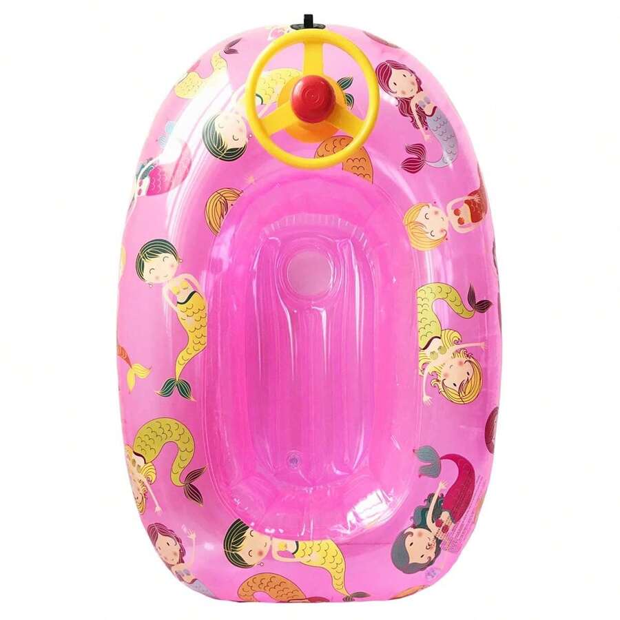 Creaciones Llopis Mermaid Inflatable Boat 90cm With Steering Wheel And Peephole ✅ 24/48h Delivery To Mainland Spain - Beach Inflatables - Llopis Creations - Ref. 60067 - Multicolor - View 1
