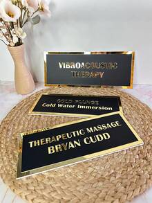 Customized 3D Acrylic Nameplate Or Wall Sign, Modern Salon Signage (With Stand), Commercial Signage, Commercial Nameplate, Spa, Clinic, Hotel Suite, Office Acrylic Nameplate, Room Number, Bathroom Sign, Custom Commercial Nameplate With Card Clip: Office, Clinic, Hotel Commercial Nameplate, Can Be Hung On The Door, Customized Office Nameplate: 3D Corporate Plaque, Beauty Salon Or Clinic Nameplate - Nhiều màu - Xem 5
