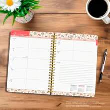 Tuscan Delight 2026 6 X 7.75 Inch Weekly Desk Planner Foil Stamped Cover(default) - Multicolor - Ver 3