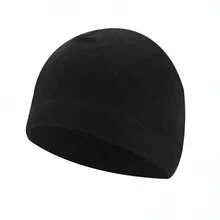 1pc Unisex Windproof Warm Solid Color Fleece Hat With Matching Gloves, Thickened Winter Earflap Hat, Great Gift - A - View 9