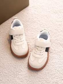 Scarpe sportive casual unisex per neonati, sneaker da esterno per bambini con suola in gomma versatile e alla moda - Beige - Visualizzare 4