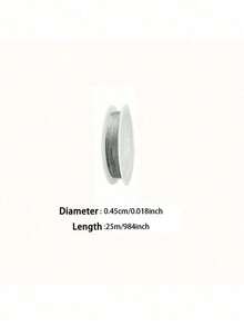 22/25米无弹性塑料涂层软钢丝，串珠穿线线，珠宝制作DIY配件 - 金屬線 - 查看 19