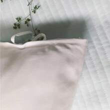 1pc 100% Bamboo Fiber Pillowcase, White, Suitable For Home Bedroom Use