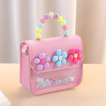 This Crossbody Bag Features Adorable And Playful Floral And Pearl Details, Making It A Must-Have Fashionable Handbag For Both Moms And Independent Girls. It Is Perfect For Valentine's Day, Parties, Or As A Gift For The Special Lady In Your Life. - Multicolor - View 11