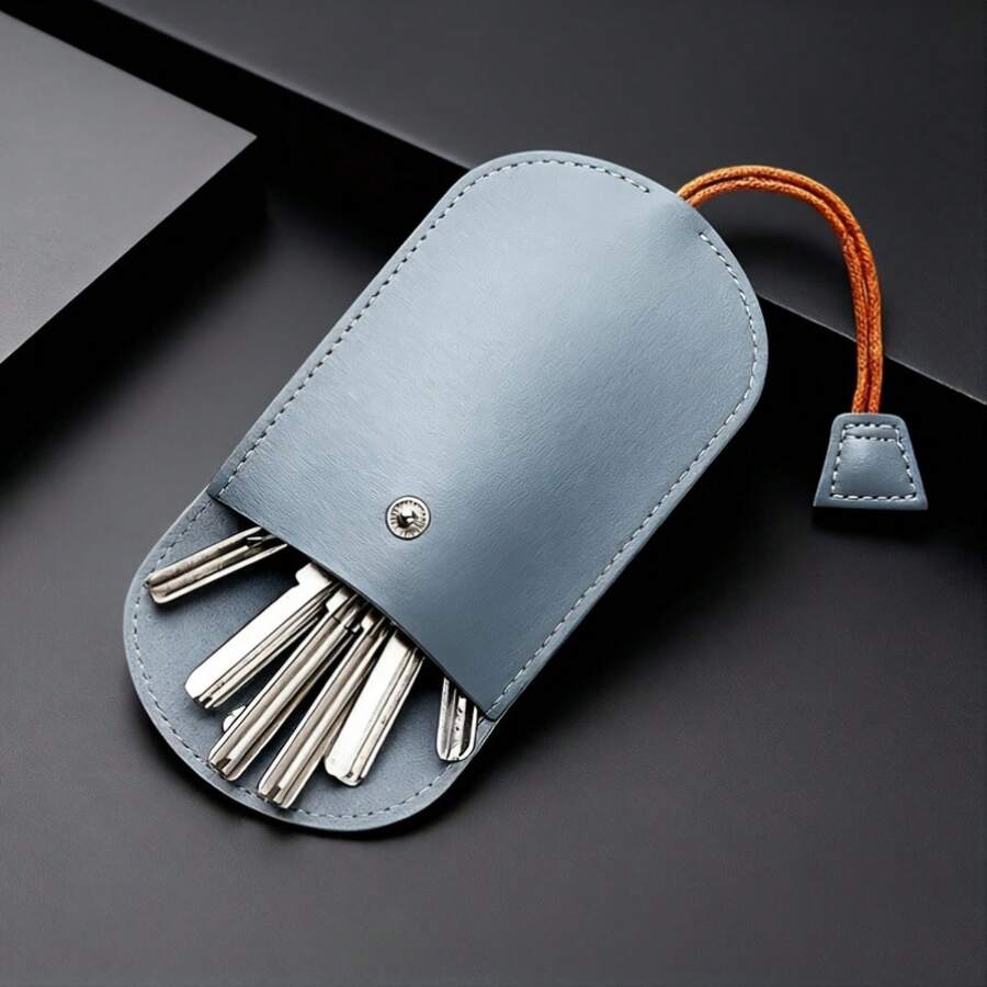 2025 Autumn Winter Promotion Multifunctional Key Bag Pull-Out Mini Compact Household Key Bag Large Capacity Electric Car Key Bag Simple Daily Carry - Suitable For Car, Office, Travel Keychain Storage - Compatible With Keys Simple And Durable Christmas Limited Time Discount - 棕色 - 查看 1