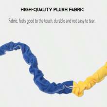 A Colorful Latex Combat Rope, A Dual-Core Adjustable Multi-Directional Resistance Rope, With Two Built-In Belts, Providing Greater Elasticity And Being Less Prone To Breakage. Different Sizes Are Suitable For Different Numbers Of Users. - 303cm/119.29in - View 5