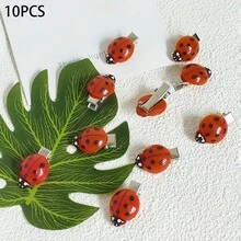 10 uroczych spinek do włosów z biedronkami, czerwone spinki z antypoślizgowymi krawędziami, zabawne spinki do włosów z motywem zwierząt dla kobiet, ciekawe spinki do włosów z motywem owadów dla kobiet na powrót do szkoły, odpowiednie do noszenia na co dzień, na Święto Dziękczynienia, Dzień Matki, prezenty świąteczne, wypełniacze do pończoch, dla kobiet, wypełniacze do pończoch dla kobiet, prezenty świąteczne, prezenty, świąteczne wypełniacze do pończoch, prezent, prezent świąteczny, dla dorosłych, wypełniacze do pończoch dla dorosłych, wypełniacz do pończochy, dorastanie, pomysły na prezenty świąteczne dla kobiet, wypełniacze do pończoch, prezenty świąteczne dla kobiet - Wielokolorowe - Zobacz 6