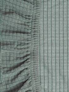 简约椅套 通用家用镂空椅套套装 一体式设计 - 豆綠色 - 查看 9