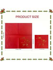 20/1 pieza Vajilla desechable para el Día de San Valentín - Servilletas, Manteles de 10*10 pulgadas, Servilletas de cocina, Servilletas blancas. Para familia, fiesta del Día de San Valentín, decoración de banquetes. Artículos esenciales para restaurantes y cocinas. - Multicolor - Ver 9