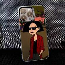 Funda de Teléfono C-Cool-D-Daria para 17,16,15,14,13,12,11,Pro,Max,Plus, Anticaída Negra Mate Dura - z1 - Ver 8