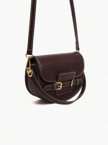 Túi đeo chéo chất lượng cao, túi xách tay khâu kiểu cổ điển, túi đeo chéo đa năng kiểu dáng thường ngày mới năm 2025. - Cà phê - Xem 7