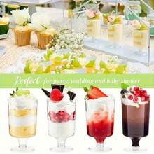 20pcs/40pcs Mini Dessert Cups, 3.5oz Plastic Pudding Cups, Disposable Small Shot Glasses, Party Wedding Drink Dessert Ice Cream Appetizer Cups, Suitable For Home Kitchen, Restaurant, Picnic, Wedding Party, Party Supplies, Tableware Accessories - Transparent - View 11
