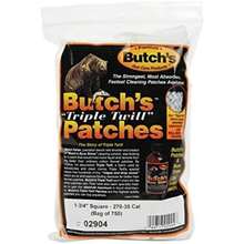 Butch's Parches de Limpieza de Sarga (Bolsa de 750) (1-3/4 Pulgadas)(default) - Multicolor - Ver 1