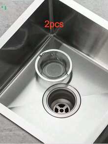 This 1/2 Inch Stainless Steel Handheld Sink Strainer Is So Practical! The Fine Mesh Can Trap Vegetable Scraps And Fruit Peels, The Handheld Design Makes It Easy To Clean, It Fits Most Sink Drains, And It Conveniently Collects Kitchen Waste After Meals To Prevent Pipe Clogs. Compact, Durable, And Easy To Clean. - Multicolor - View 13