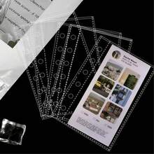 50pcs A7 Clear Card Sleeves, 3-Inch Postcard Holders, 6-Ring Kpop Mini Collection Album Refill - Clear - View 1