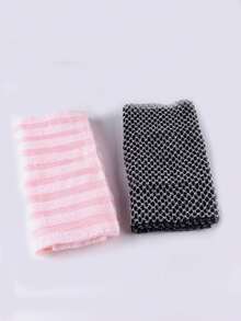 1/2pcs Japanese Style Exfoliating Bath Towel, Easily Lathers, Shower Scrubber For Men And Women - Multicolor - View 16