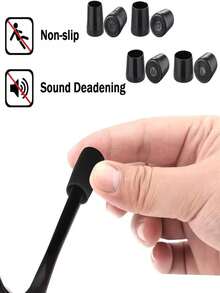 高跟鞋保护套 - 静音防滑，红色点缀，适用于所有高跟鞋款式。高跟鞋保护套，鞋子保护，时尚鞋履配饰，提供保护，多种尺码可选，圆头设计，适合正装鞋，舒适纤薄（也适用于尖头/粗跟鞋）。