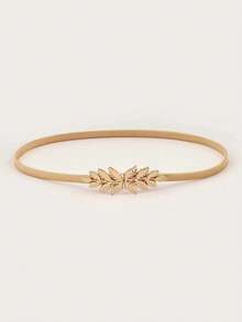 1pc Leaf Belt Elegant Summer, School Fall, Autumn, - Multicolor - View 1