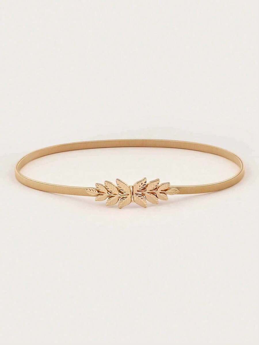1pc Leaf Belt Elegant Summer, School Fall, Autumn, - Multicolor - View 1