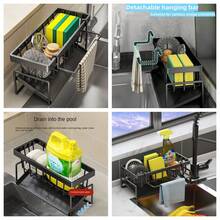 2-Tier Kitchen Storage Rack With Quick Drainage, Knife And Fork Holder, Cutting Board Rack, Dry Countertop -Space-Saving Multifunctional Utensil Organizer For Bowls, Plates, And More, Utensil Holder|Sleek Metal Rack|Durable Kitchenware, Kitchen Organizers And Storage - Multicolor - View 12