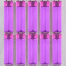 PromoClick Paquete de 10 Cilindros de Plástico con Tapa Enroscable y Cuerpo de Color - Morado Violeta - Ver 2