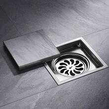 1 pezzo Scarico doccia nascosto, Scarico in acciaio inossidabile - Design moderno e elegante, Rimovibile, Anti-odore e Anti-intasamento, Copertura dello scarico integrata, Sistema di drenaggio efficiente, Adatto per bagno, balcone, cucina ecc. - Disponibile in misure da 4 pollici e 6 pollici Accessori per il bagno Strumenti per il bagno - Multicolore - Visualizzare 10