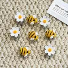 8 Phụ kiện trang trí giày hình hoa ong 3D kỳ quái - Phụ kiện trang trí giày dép cho dép sandal tùy chỉnh DIY - Phụ kiện thời trang đầy màu sắc cho giày dép cá nhân hóa - Nhiều màu - Xem 7