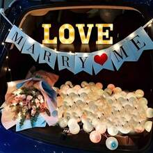 1pc 16cm LED Letter Light, Illuminated Alphabet & Number Night Light, Suitable For Home, Bar, Wedding, Proposal, Birthday Party Decor, Living Room, Bedroom [No Battery Included] - Letter Lights - View 8