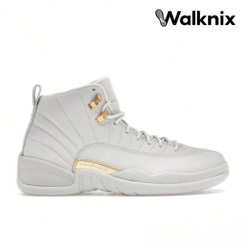 Air Jordan 12 Retro 'Phantom' Cream Metallic-Gold White Sneakers Women FD9101-007 - Nhiều màu - Xem 1