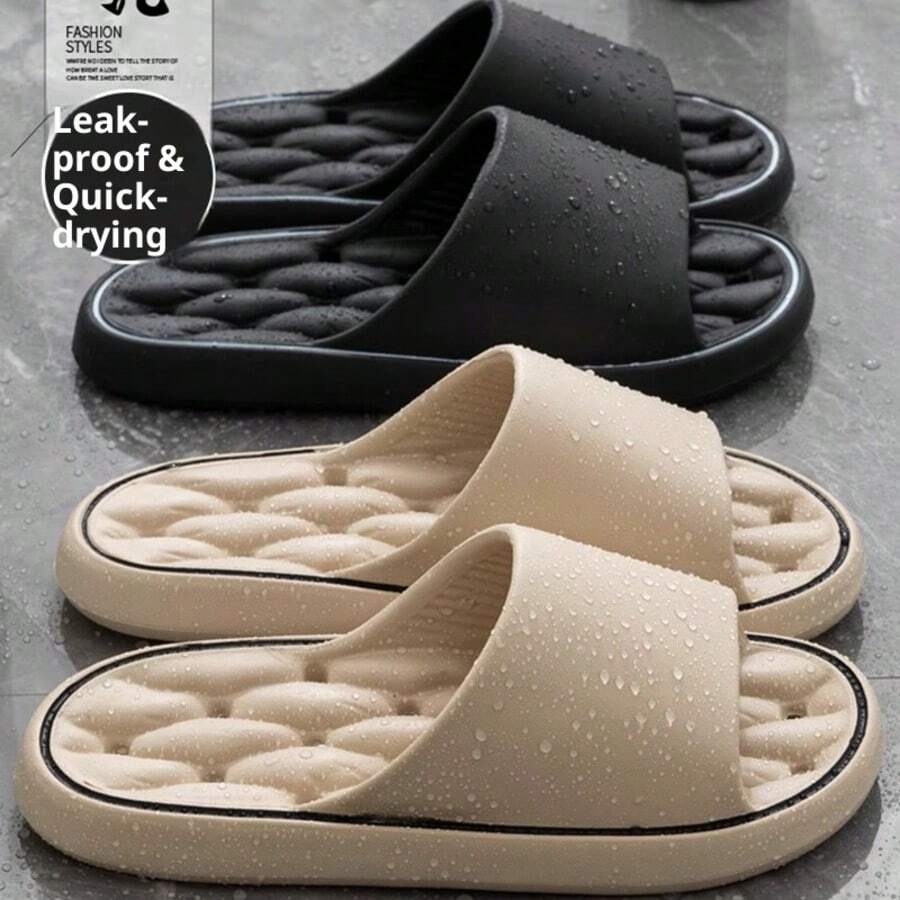 Zapatillas de estar por casa transpirables y sin cordones, zapatillas de ducha antideslizantes para interiores para hombres y mujeres, de secado rápido y resistentes a los olores, aptas para uso hotelero