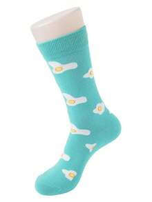 1 Pair Of Unisex Men's And Women's Cartoon Retro British Gentleman Mid-Calf Socks Cartoon Dog Jacquard Socks That Can Be Worn In All Seasons - Multicolor - View 7