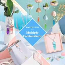 30pcs Fashion Crystal Cross Pendant Jewelry Set - Assorted Synthetic Gems And Quartz Beads, Suitable For DIY Jewelry Making - Great For Necklaces And Bracelets, Christmas Gifts