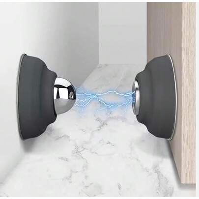 Wall Door Stoper - Strong Magnetic Gate Catch, Door Catch Holder Stoppers |   Anti-Collision Adhesive Door Stops Hold Keep Gate Open, No Drilling Stainless Steel Home Wall Protector For Home Gateway