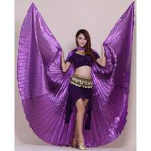 Colorful Dance Wings With Telescopic Rods, Performance Cape For Belly Dance Show,Halloween - Wing - View 18
