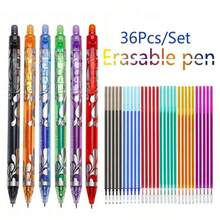 Multi Color Erasable Neutral Pen Blue And White Porcelain Series Hot Erasable Pen 0.5m Thermal Erasable Pen Colorful Erasable Ballpoint Pens 0.5mm Fine Tip Smooth Writing Retractable Pens With Ergonomic Oval Barrel Ideal For School Office High Quality Gift For Students Teachers Unique Gel Ink Pens For Notes Documents - Multicolor - View 4