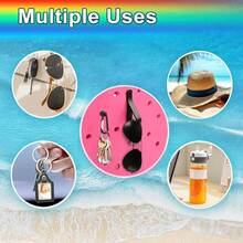 6Pcs Key Holder, Insert Hooks Accessories Beach Bag, Carabiner Keychain Charm All Size Bogg Bags - Trắng - 4 chiếc - Xem 6