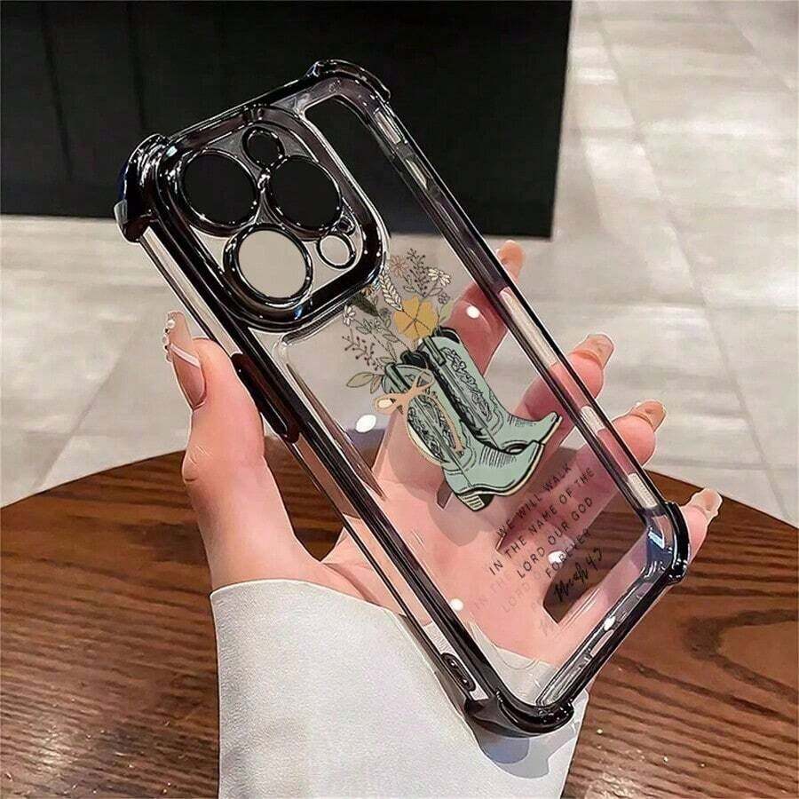 こちらのユニークでスタイリッシュな透明なメッキスマートフォンケースは、創造的ななブーツプリントが特です。 互換性のあるモデル:Apple 17、17 Pro Max、17 Pro、16、16 Plus、16 Pro、16 Pro Max、15 Pro、15、15 Pro Max、14 Pro、13 PM、12 Pro、12 Pro Max。 これらのシリコン保護するケースは防水、耐衝撃性、防塵、そして傷に強いいので、すべてのAppleデバイスと互換性があります。 - シルバー - チェックする 1