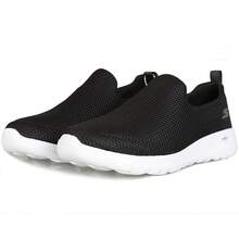 Skechers 运动透气网面休闲一脚蹬鞋，舒适运动鞋，适合日常穿着和通勤，建议选购小半码 - 54600-BKW - 黑與白 - 查看 10