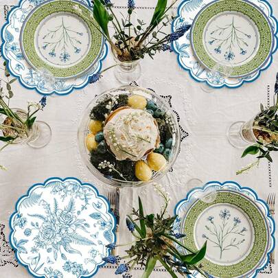 12/24pcs, 33cm Floral Pattern Disposable Placemats, Suitable For Christmas, Restaurants, Birthdays, Parties, Banquets, Graduation Parties