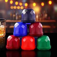 Bộ 5 cốc xúc xắc hình kim cương, kèm 5 viên xúc xắc, thích hợp cho các bữa tiệc, quán bar, KTV và các trò chơi. Thiết thực, dễ vệ sinh, lý tưởng cho các sự kiện và tụ họp vui vẻ. - Nhiều màu - Xem 1