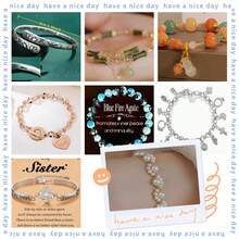 1-350 Pieces Crystal And Micro Pave  Bracelet Random 1 Piece - Bohemian Style, Natural Amethyst Bracelet, Pumpkin Bracelet, Cuban Chain Bracelet, Luxurious Pearl Bracelet, Versatile Water Drop Bracelet With Inlaid DiamondsNo Matter Which Model It Is, It's Always A Highly Sought-After Surprise - Limited Edition| Act Quickly To Ensure You Can Enjoy This Unforgettable Thrilling And Fun Experience.It Is An Ideal Gift For Daily Wear Or As A Present For Friends And Family.Also Perfect Accessory For Festival Celebrations Such As Valentine's Day, Christmas And Spring Festival - 彩色隨機1條 - 查看 3