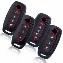 Premium Protective Key Cover, Compatible With Certain For Nissan Models, Including Sylphy, New Teana, Qashqai, And X-Trail Key Bags - Made Of Silicone Material - Shockproof And Wear-Resistant - Precisely Fitted And Colorfast. - 1pc - View 1