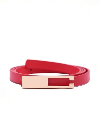 1pc Elegant Minimalist Women's Thin Waist Belt, Dress/Pants Accessory