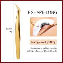 1/7Pcs Professional Eyelash Extension Tweezers Set Decor Anti-Static Dolphin Peacock Butterfly Lash Extension Precision Straight Curved Tweezers Cosmetic Makeup Tools - Gold - View 13