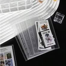 50pcs A7 Clear Card Sleeves, 3-Inch Postcard Holders, 6-Ring Kpop Mini Collection Album Refill - Clear - View 5