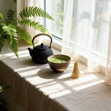 Japanese Style Matcha Tea Tools Set, Includes Genuine Bamboo Matcha Whisk, Tea Brush, Tea Spoon, 2-In-1 Coffee & Tea Grinder, Tea Ceremony Accessories - Multicolor - View 10