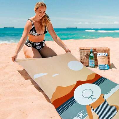 Toalla de Playa, Suaves al Tacto, Hermoso Diseño, 70x140 cm Para Usar en la Playa, en tu Hogar. 1 Pieza. 2 piezas y 3 piezas.